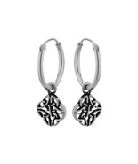Celtic Knot Pendant 925 Silver Hoop Earrings - £13.24 GBP