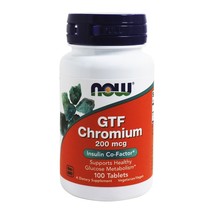 NOW Foods GTF Chromium 200 mcg., 100 Tablets - $8.65