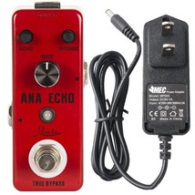 Rowin LEF-303 Ana Echo + POWER 300ms Analog Delay Guitar Effect Pedal New - $32.80