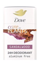 Dove Care by Plants 24-Hour Deodorant, Sandalwood, 2.6 Oz, Aluminum/Paraben Free - $18.95