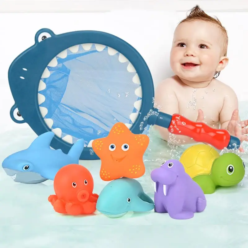 Pool Baby Bath Toys Water Spraying Floating Animals Bathtub Toy Kids Game Fish - £9.75 GBP+