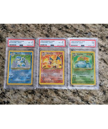 Charizard Blastoise Venusaur PSA 6/6/7 WOTC 1999 Pokemon Base Set Unlimi... - €1.198,38 EUR