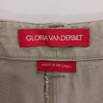 Gloria Vanderbilt RN#89828 Women's Beige/Khaki Cotton Blend Denim Skort Size 12 image 3