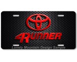 Toyota 4Runner Inspired Art Red on Mesh FLAT Aluminum Novelty License Ta... - $17.99