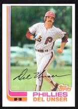 Philadelphia Phillies Del Unser 1982 Topps Baseball Card #713 nr mt - £0.40 GBP