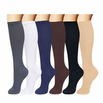 Compression Socks 15-20 mmHg Relief Calf Foot Support Stocking Men Women... - $6.88