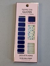 Dashing Diva Gloss Ultra Shine Gel Palette Nail Strips Deep Blue Sea - £8.47 GBP