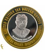 Barron Hilton Las Vegas Hilton Casino Game Token .999 Silver Limited Edi... - $92.17 CAD