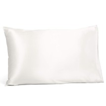 25Mm 100% Pure Mulberry Silk Pillowcase, Good Housekeeping Winner (White, Standa - £69.69 GBP