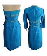 Blue Cocktail Jacket Dress Size 4 New with Tags - £78.11 GBP