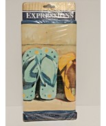 Expressions Flip Flops Wallpaper Border 5 Yards Pre-Pasted Washable Summ... - $21.49