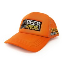 BEER BROS Beer Hat Drop • Limited Edition Orange Trucker Hat • Represent The Pro - £76.53 GBP