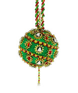 The Cracker Box  Inc Christmas Ornament Kit Christmas Bells on Emerald - $39.95