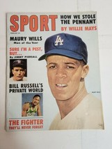 Vintage 60s Sport Magazine L.A. Dodgers Maury Wills Bill Russell Boston Celtics - £15.40 GBP
