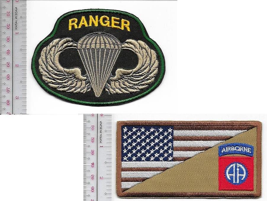 Ranger Army 82nd Airborne Infantry Division ABN &amp; Ranger Parachutist Wings - £14.28 GBP