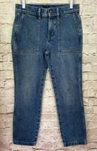 J Crew Womens High Rise Staight Utility Crop Jeans Medium Wash Denim Siz... - £38.61 GBP