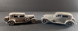 DANBURY MINT PEWTER 4&quot; DIE CAST COLLECTIBLE CARS 31 CADILLAC, ALFA ROMEO... - $12.20