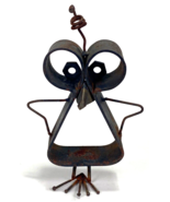 Scrap Metal Iron Sculpture-Alien Bird-Rustic-5&quot; - £29.78 GBP