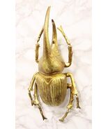 Ebros Large Gold Leaf Resin Hercules Beetle Wall Sculpture Table Decor F... - $1,533.00 MXN