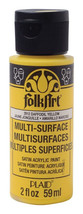 Plaid 2912 FolkArt Satin Daffodil Yellow Acrylic Hobby Paint 2 oz.  ONE - £2.42 GBP