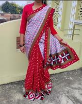 Handcrafted Odisha Sambalpuri Pasapali cotton Sarees with Intricate Weaving - £117.46 GBP