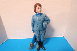 Hand Made Hand Painted Ceramic Bisque Blue Boy Figurine 13&quot; Tall - $19.79