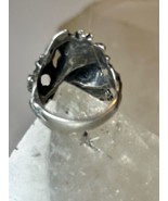 Flower ring floral band size 5.75 sterling silver women - $1,071.13 MXN