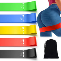 Exercise Bands, Workout Bands for Booty, Resistance Bands Set with Instr... - £6.92 GBP