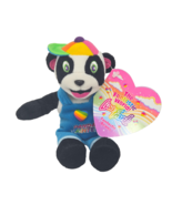 NEW VINTAGE 1998 LISA FRANK PANDA PAINTER BEANIE STUFFED ANIMAL PLUSH NEW TAG - $56.05