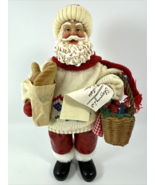 Clothtique Possible Dreams 1997 Santa Claus w/ Fruit Basket Bread Figurine - $40.00