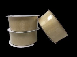 Ivory Organza Sheer Ribbon - 25 Yards X 1.5 Inch - 75 Yds Total - 3 Pack - £8.24 GBP