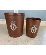 Tupperware Made In Canada Brown Sugar And Flour  Containers Without Lids - $9.89