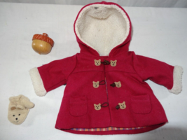 American Girl Bitty Baby 2003 Toggle Coat Acorn Spin Toy + 1 Mitten - £18.61 GBP