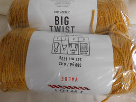 Big Twist Value lot of 3 Mustard dye lot 645542 - £12.50 GBP