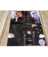 Aaron Carter Christina Aguilera teen magazine poster clipping leather Po... - £7.98 GBP