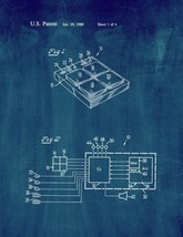 Microcomputer Controlled Game Patent Print - Midnight Blue - $7.95+