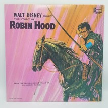Record Walt Disney&#39;s Presents Story of Robin Hood Yellow Label 1964 DQ1249 LP NM - £13.87 GBP