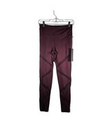 Mono B Women's Leggings Athletic Pant Size Small Burgandy NWT Style APH6105 - $22.11