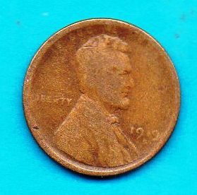 1919 S Lincoln Wheat Penny- Circulated - $0.35