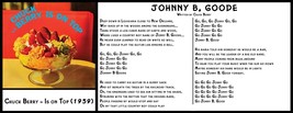 Album Lyric Poster - Chuck Berry - Is On Top (1959) - Johnny B. Goode - ... - $19.99