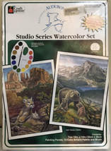 Craft House Water Color Paint Set Bears Lions Animals 13591 Audubon Society - $12.34