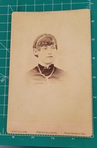 Antique Victorian Cabinet Card Pretty Lady Found Photo - £11.19 GBP