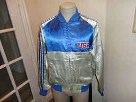 Vintage 80&#39;s Blue &amp; Silver Chalk Line USA Screen ZIP Jacket  Adult XL Us... - $51.66