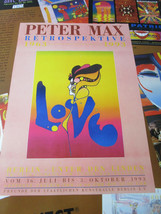 PETER MAX 26 X 24&quot; RETROSPEKTIVE COLLAGE POSTER PARK WEST GALLERY UNFRAMED - £156.45 GBP