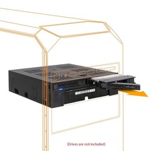 Icy Dock 2 Bay 2.5 SAS/SATA HDD/SSD Mobile Rack + 3.5&quot; Slot For External 5.25&quot; B - £64.92 GBP