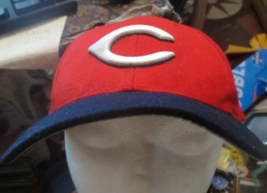 Vintage Cincinnati Reds Puma Adjustable Snapback Cap Hat Red Black MLB Baseball - £8.30 GBP