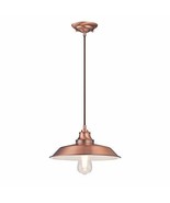 Pendant Light Washed Copper Finish Indoor Ceiling Lighting Single LED 1-... - £62.59 GBP