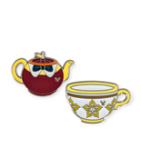 Alice in Wonderland Disney Pin: Tweedle Dee Dum Teapot and Yellow Teacup - $24.90