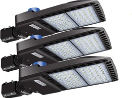 LEDMO 200W LED Parking Lot Lights Adjustable Slip Fit Mount with Dusk to... - £337.89 GBP