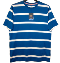 Paul &amp; Shark AUTHENTIC Men&#39;s Blue Striped Italy Cotton T-Shirt Shirt Size L - $139.96